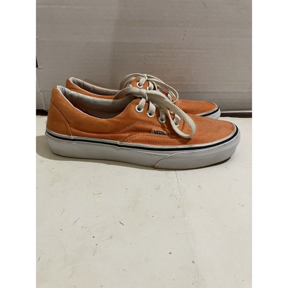 VANS  Old Skool  big kids Size 2 Orange canvas skateboard sneaker Shoes - Picture 5 of 7